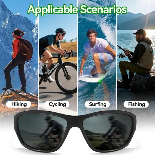 Miniatura 4 de Dollger Lentes de sol deportivos polarizados para hombres y mujeres, protección UV400, para correr, pesca, ciclismo, conducción, golf