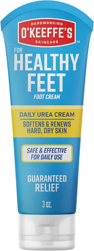 Miniatura 10 de O'Keeffe's Crema renovadora intensa para pies saludables con urea y ácido alfa hidroxi, tubo de 3 onzas, exfolia químicamente y suaviza los pies