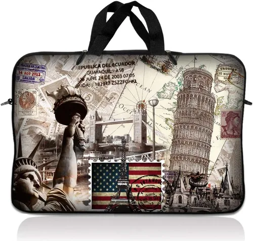 Miniatura 29 de Laptop Skin Shop - Funda de neopreno para portátil de 16 a 17,4 pulgadas, con asa, diseño artístico