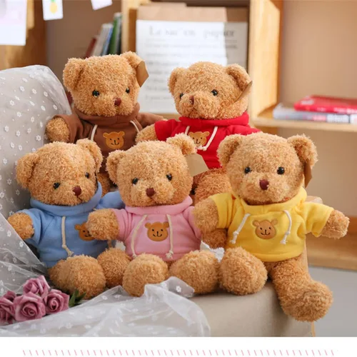 Miniatura 7 de Oso de peluche de 11.8 pulgadas, animales de peluche suaves, lindo muñeco de oso de peluche para niños y niñas (azul)