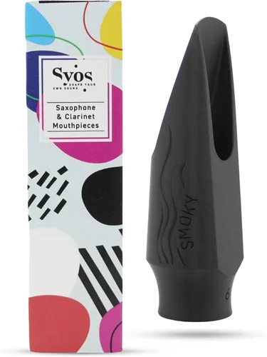 Miniatura 10 de Syos Boquilla para saxofón alto, Modelo Smoky, Mejora el sonido de tu saxofón alto con esta boquilla de saxofón alto fácil de tocar, oscura y cálida