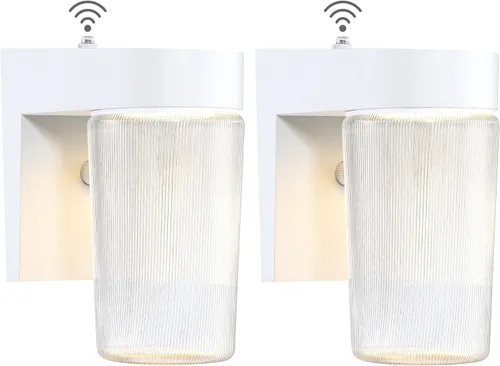 Miniatura 12 de LIT-PaTH Linterna de Pared para Exteriores del Atardecer al Amanecer, Luz LED Tipo Jelly Jar, 11W 800 Lúmenes, 3000K Blanco Cálido, Carcasa