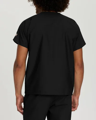 Miniatura 3 de Landau Scrub Zone LT102 - Camiseta médica unisex de ajuste relajado sin bolsillo con cuello en V