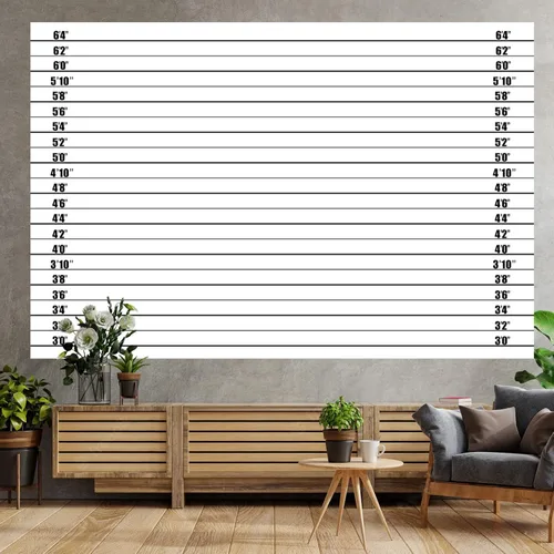 Miniatura 5 de Mugshot - Cartel de altura de la alineación de policía, medidas precisas, decoración temática para niñas, despedida de soltera, fiesta