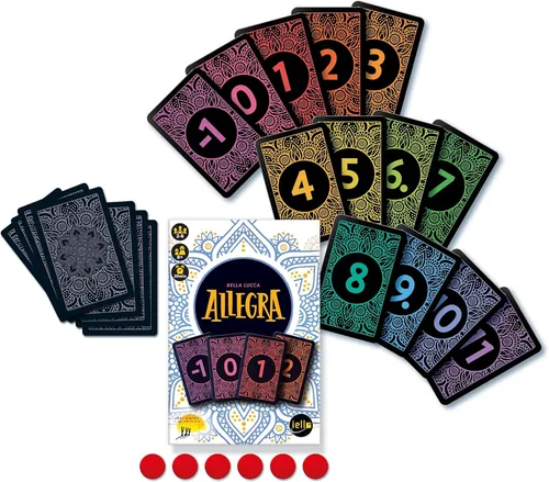 Miniatura 3 de IELLO: Allegra - Basado en el juego de cartas Golf, mantén tu puntuación lo más baja posible, a partir de 8 años en familia, 2-6 jugadores, 30