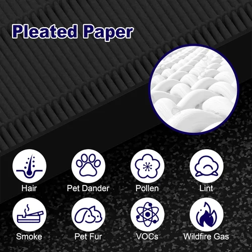 Miniatura 4 de Paquete de 4 filtros de repuesto HEPA 115115 eliminador de humo A para purificador de aire Winix PlasmaWave C535 5300 5300-2 6300 6300-2 P300 AM90