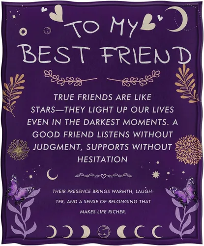 Miniatura 3 de Jekeno Manta de regalo para mejores amigas, mujeres, regalos de cumpleaños para mejor amiga, hermana, mejor amiga, mejor amiga, ideas de regalo