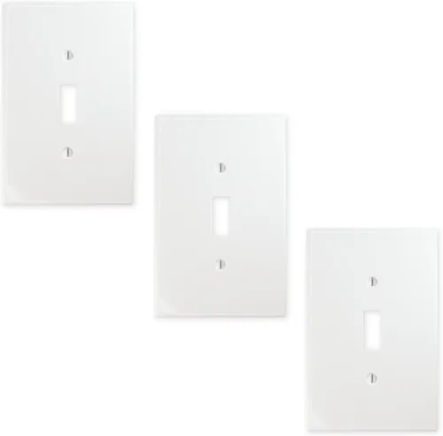Miniatura 13 de Questech Cubiertas de tomacorrientes, placas de pared dúplex individuales, placas de interruptor de 1 banda, cubiertas de toma de corriente