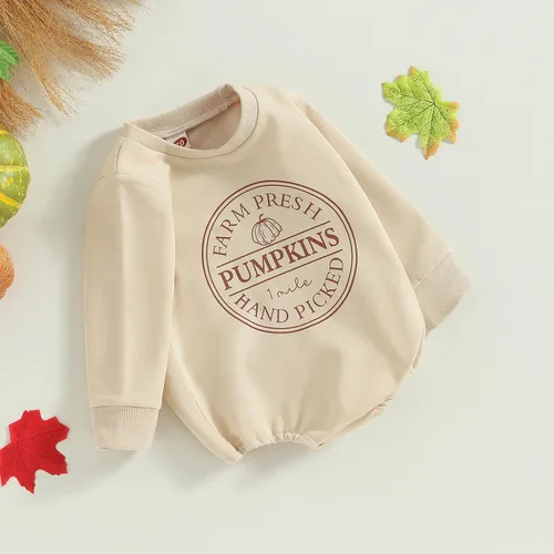 Miniatura 16 de Adobabirl Traje de Halloween para bebé, sudadera de fantasma, calabaza, mameluco, suéter de gran tamaño, lindo para otoño e invierno