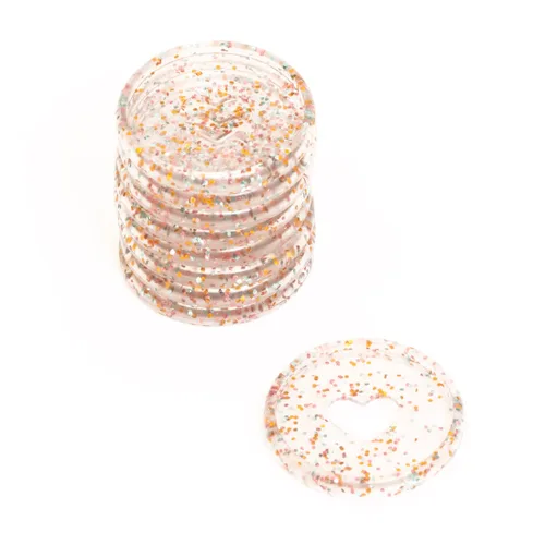 Miniatura 21 de Craftelier - Anillas de Disco M Metálicas con Corte de Troquel en Forma de Corazón para Encuadernación de Scrapbooking para Planners, Agendas