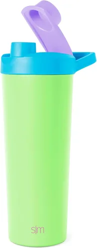 Miniatura 15 de Simple Modern - Botella mezcladora de acero inoxidable con bola, botella metálica aislada, para mezclas de proteínas, batidos y preentrenamiento