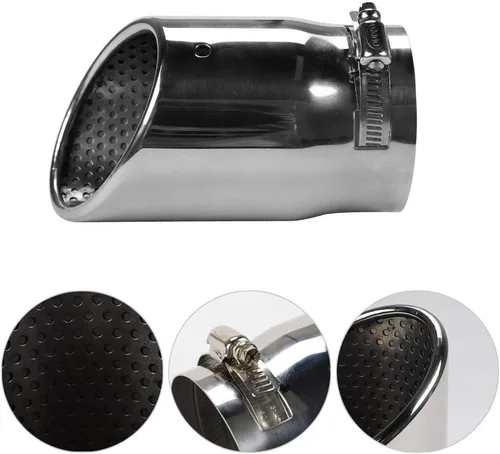 Miniatura 3 de JeCar Tubo de punta de silenciador de cola de escape de acero inoxidable para automóvil, diámetro de las tuberías 3.1 pulgadas para Toyota 4Runner