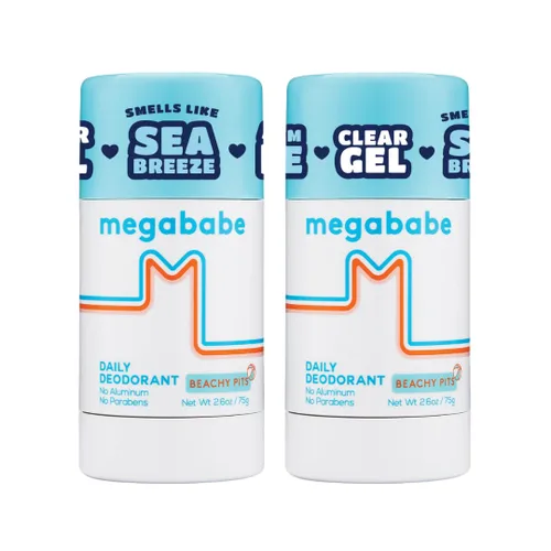 Miniatura 11 de Megababe Beachy Pits - Desodorante diario, aroma fresco, 2.6 onzas, barra