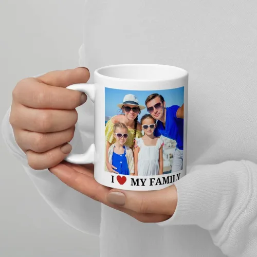 Miniatura 3 de Taza personalizada con foto, taza de café personalizada para mamá, papá, mujeres, hombres, 11 onzas, regalo personalizado con nombre, logotipo