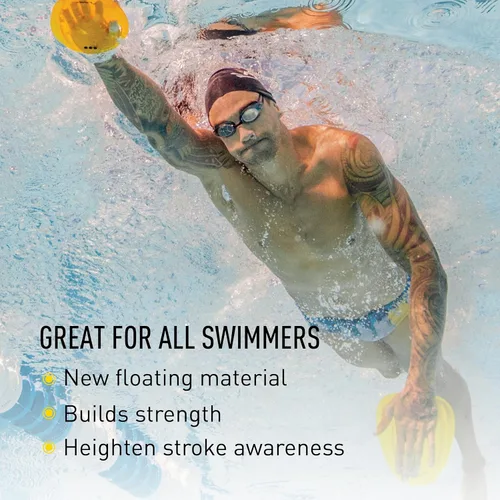 Miniatura 3 de FINIS Raquetas de natación flotantes Agility - Diseño sin tirantes para técnica de accidente cerebrovascular - Comentarios instantáneos