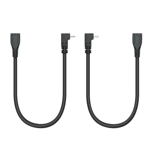 Miniatura 10 de Cable de extensión micro USB corto de 9 pulgadas, 90 grados de ángulo izquierdo y recto micro USB macho a hembra de 5 pines de datos de carga