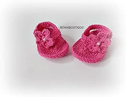 Miniatura 2 de Pink Baby Flip Flops, Newborn Sandals