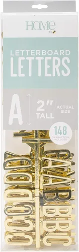 Die Cuts with A View Paquete de letras de 2 "Premium-Gold (148 pcs) LP-006-00002 Oro