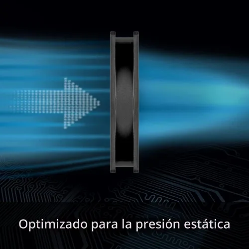 Miniatura 2 de ARCTIC P12 (Paquete de 5) - Ventiladores de PC, Ventilador de caja de 120 mm, optimizado para presión, motor silencioso, para computadora, velocidad