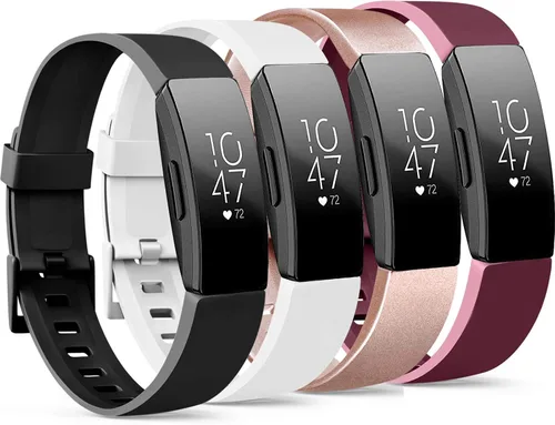 Miniatura 8 de IEOVIEE 4 Pack Compatible Bands for Fitbit Inspire 2, HR, Ace 2 & Inspire, Adjustable Silicone Sport Wristbands