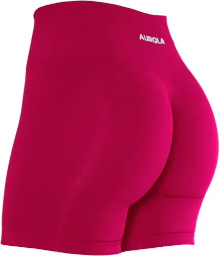 AUROLA Intensify - Pantalones cortos de entrenamiento para mujer, sin costuras, para gimnasio, yoga, correr, deporte, ejercicio activo, fitness
