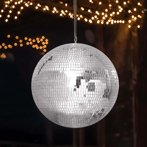 Miniatura 15 de Efavormart - 4 piezas de espejo de cristal Groovy de 6 pulgadas, decoración de fiesta de discoteca para bodas, eventos, fiestas de cumpleaños Plata