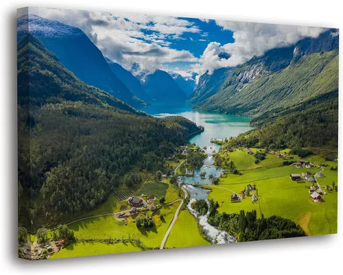 Miniatura 23 de SpiritualHands Lienzo decorativo para pared, diseño de lugares famosos del patrimonio mundial, carteles enmarcados escénicos, paisajes modernos, 03