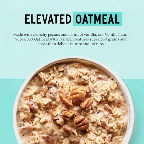 Miniatura 3 de Purely Elizabeth Avena de Colágeno, Vainilla Pecana, Hecha con Avena Orgánica, Amaranto, Quinua y Semillas de Chía, Sin Gluten, Sin OMG