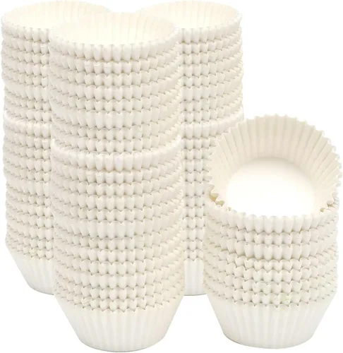 Miniatura 17 de qiqee 300 unidades de forros para magdalenas jumbo naturales forros para muffins de tamaño jumbo tazas para hornear de papel de tamaño jumbo sin