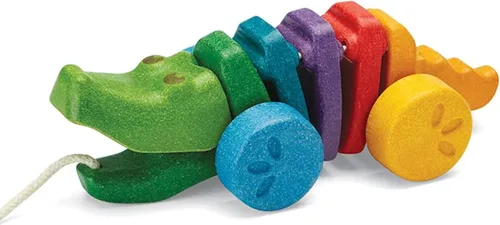 Miniatura 13 de PlanToys® Erizo de madera Juguete Montessori para niños pequeños Juguete para caminar con sonido, aprendizaje temprano, equilibrio y Erizo Pull