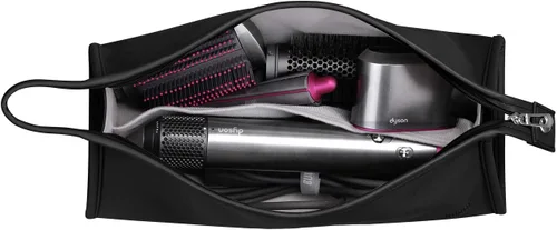 Funda de viaje de piel sintética portátil para Dyson Airwrap Styler/Shark Airwrap, impermeable, antiarañazos, a prueba de polvo, a prueba de golpes,