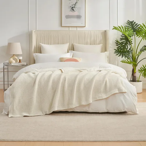 Miniatura 9 de Amélie Home - Manta de punto trenzado para sofá, mantas suaves y acogedoras de sherpa de chenilla para sofá, silla, hogar confortable, 50 x 60