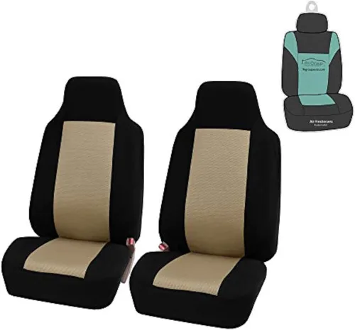 Juego completo de fundas para asientos clásicas FH-FB102114. Dispensador de pañuelos para viajes en auto, apto para la mayoría de coches, camiones,