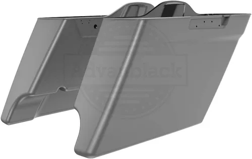 Miniatura 37 de Alforjas de motocicleta aptas para Harley Touring FLH 2014+ - Whisky ámbar, accesorios de perillas, bolsas rígidas estiradas