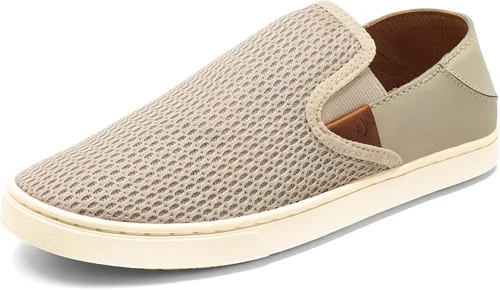 OLUKAI Pehuea - Tenis sin cordones para mujer, zapatos casuales para uso diario, tacón caído y malla transpirable, ligeros y cómodos durante todo el