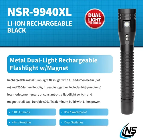 Miniatura 2 de Nightstick NSR-9940XL Xtreme Lumens Multifunción Deber/Tamaño Personal Recargable Doble Luz