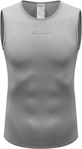 Miniatura 2 de Przewalski Camiseta interior de ciclismo sin mangas para hombre, de secado rápido, chaleco de capa base de bicicleta, transpirable, camisetas