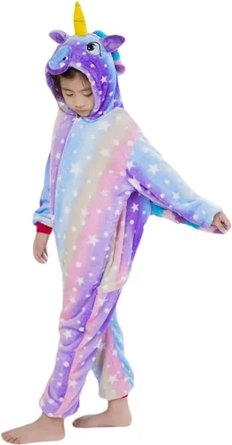 Miniatura 34 de Mameluco de unicornio para pijamas de animales, cosplay, disfraz unisex de Halloween