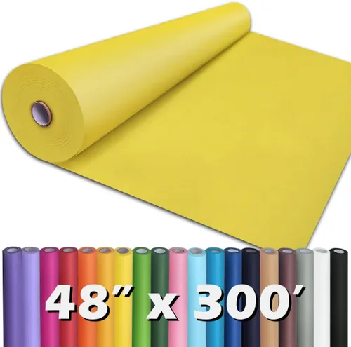 Miniatura 23 de PerkHomy Rollo de Papel Kraft Marrón 48" x 1,800" (150') para Envolver Regalos, Ramos, Flores, Arte, Pintura, Manualidades, Escritura, Embalaje