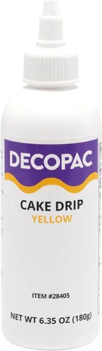 Miniatura 12 de DecoPac Goteo de pastel, color negro, sabor a vainilla, chocolate mate, 6.35 onzas