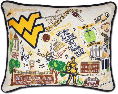 Miniatura 20 de Catstudio Almohada decorativa bordada colegiada de la Universidad Estatal de los Apalaches