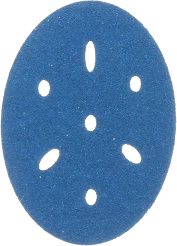 Miniatura 3 de 3M 3M-36142 Hookit disco abrasivo azul multi-agujero, 3" 80 Grado