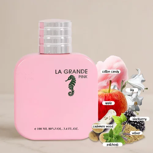 Miniatura 2 de LA GRANDE PINK - Perfume en aerosol para mujer, aroma floral de vainilla dulce y frutal, 3.4 onzas líquidas