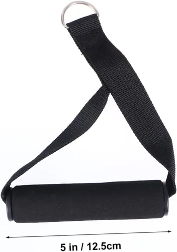 Miniatura 2 de Happyyami Par de accesorios deportivos de agarre de mano ajustable, asas de ejercicio, mango de cuerda, mango de banda de gimnasio, polea, banda