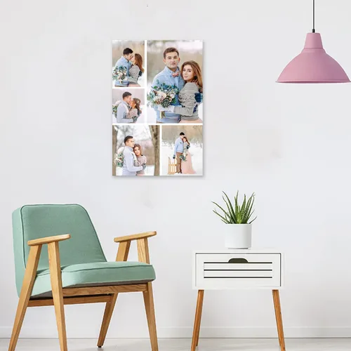 Miniatura 2 de LZIMU Impresiones en lienzo de collage con tus fotos personalizadas múltiples imágenes para pared, collage personalizado de fotos, regalos
