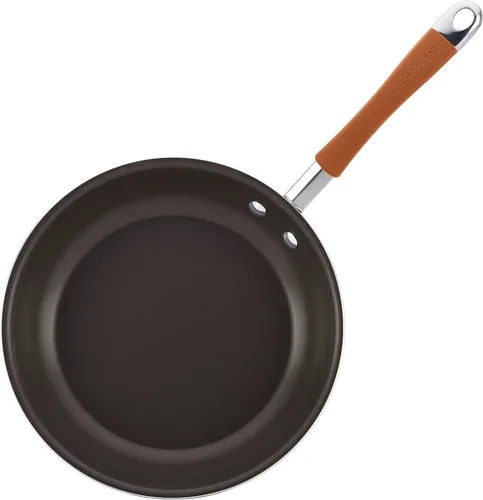 Miniatura 11 de Rachael Ray Cucina - Juego de ollas y sartenes antiadherentes, 12 piezas, color naranja calabaza Naranja (Pumpkin Orange)