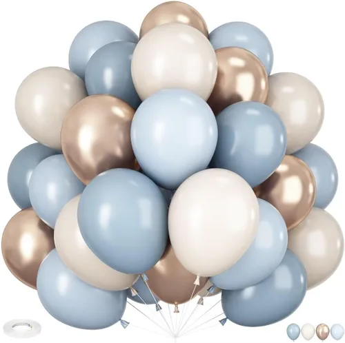 Miniatura 14 de HILAVO - Kit de globos tropicales, 60 globos hawaianos de 12", color rosa intenso, naranja, verde azulado, verde, dorado metálico, globos de látex