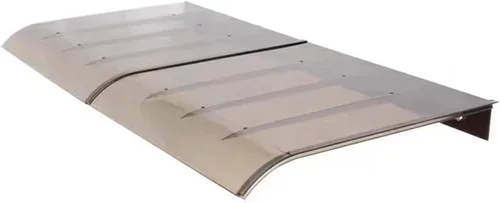 Miniatura 9 de YVYKFZD Toldo de policarbonato para ventana, toldo transparente para puerta delantera al aire libre, toldo de puertas curvas, refugio de protección