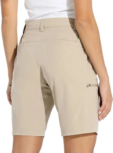 Miniatura 2 de Willit - shorts de senderismo para mujer, de 10 pulgadas, elásticos, para golf, activos, de secado rápido, pantalones cortos de verano