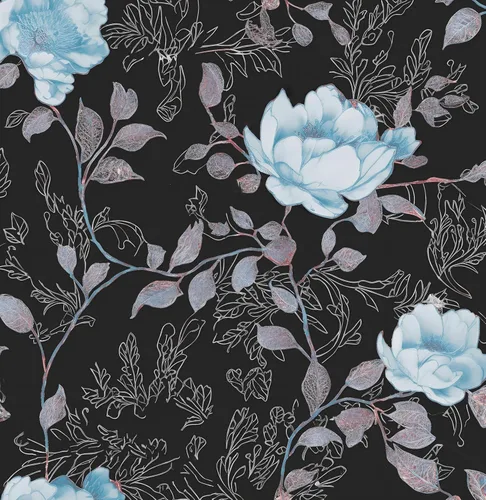 Miniatura 8 de Laatse Papel Tapiz Floral Despegar y Pegar, Papel Tapiz Vintage de Peonías y Margaritas, Papel de Contacto Floral Autoadhesivo Mural de Pared